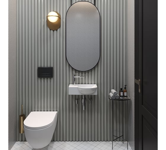 Настенная или накладная раковина Lavinia Boho Bathroom Sink, рукомойник 41х23 см, с отверстием 33311027