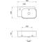 Настенная или накладная раковина Lavinia Boho Bathroom Sink, рукомойник 41х24 см, с отверстием 33311053 6