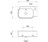 Настенная или накладная раковина Lavinia Boho Bathroom Sink, рукомойник 41х24 см, с отверстием 33311052 6