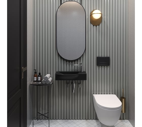 Настенная или накладная раковина Lavinia Boho Bathroom Sink, рукомойник 51х24 см, с отверстием 33311038