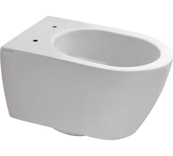Унитаз подвесной Scarabeo GLAM без крепления, безободковый, с системой смыва Twist, White 5201/TW 1