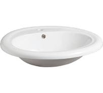 Раковина встраиваемая SIMAS MONIA 63x56x23, 1 отверстие для смесителя, белый S 51 1 hole