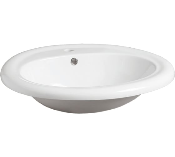 Раковина встраиваемая SIMAS MONIA 63x56x23, 1 отверстие для смесителя, белый S 51 1 hole