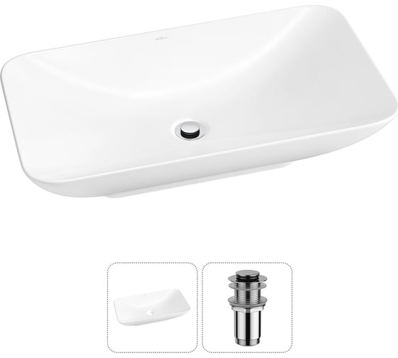 Набор Wellsee 2 в 1 Demure накладная раковина 60x36 см 20214583R 1