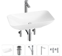 Набор Wellsee 5 в 1 Demure накладная раковина 60x36 см 20214595R