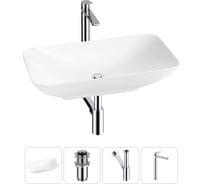 Набор Wellsee 4 в 1 Demure накладная раковина 60x36 см 20214591R