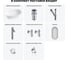 Набор Wellsee 7 в 1 Saint-Germain накладная раковина 56x37 см 20218551R 13