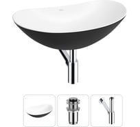 Набор Wellsee 3 в 1 Carefree Dove накладная раковина 60x36 см 20212324R