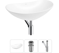 Набор Wellsee 3 в 1 Carefree Dove накладная раковина 60x36 см 20212285R