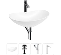 Набор Wellsee 4 в 1 Carefree Dove накладная раковина 60x36 см 20212289R