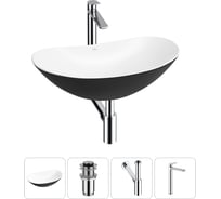 Набор Wellsee 4 в 1 Carefree Dove накладная раковина 60x36 см 20212327R