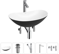 Набор Wellsee 5 в 1 Carefree Dove накладная раковина 60x36 см 20212330R