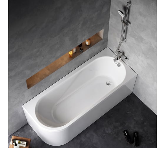 Комплект ванна акриловая угловая правосторонняя AM.PM X-joy 170x70 см c каркасом, панелью W94A-170R70W-ARP