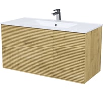 Тумба с умывальником, подвесная IDDIS Bild 100 см, дуб светлый, BIL10V0i95K