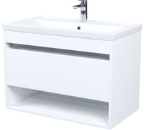 Тумба с умывальником, подвесная IDDIS Zodiac X с нишей, 80 см, белый, подходит умыв. 4078000i28 ZDX80WNi95K