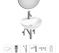 Набор Wellsee 6 в 1 Cute Twin R накладная раковина 42x42 см 20218947R