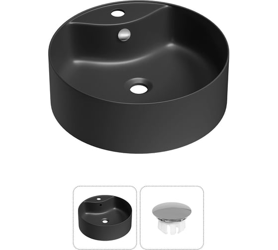 Набор Wellsee 2 в 1 Praxis накладная раковина 40x40 см 32940401R 1