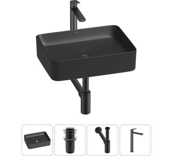 Набор Wellsee 4 в 1 Mint накладная раковина 50x38 см 20212500R 1