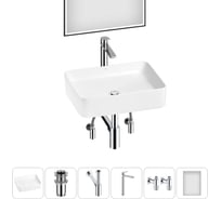 Набор Wellsee 6 в 1 Mint накладная раковина 50x38 см 20218893R