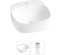 Набор Wellsee 2 в 1 Ideal накладная раковина 42x42 см 20214114R