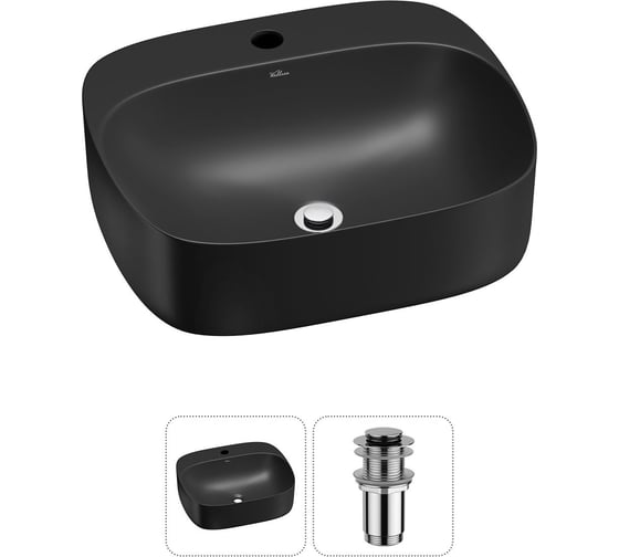 Набор Wellsee 2 в 1 Ideal накладная раковина 50x42 см 20214155R 1
