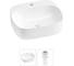 Набор Wellsee 2 в 1 Ideal накладная раковина 50x42 см 20214130R 1