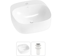 Набор Wellsee 2 в 1 Ideal накладная раковина 42x42 см 20214082R