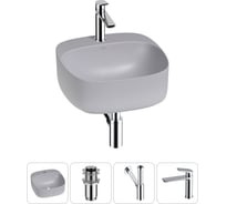 Набор Wellsee 4 в 1 Ideal накладная раковина 42x42 см 20214169R