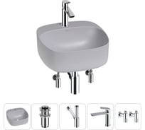 Набор Wellsee 5 в 1 Ideal накладная раковина 42x42 см 20214170R