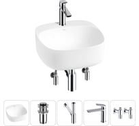 Набор Wellsee 5 в 1 Ideal накладная раковина 42x42 см 20214123R