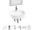 Набор Wellsee 6 в 1 Ideal накладная раковина 50x42 см 20218699R 1