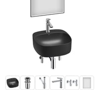 Набор Wellsee 6 в 1 Ideal накладная раковина 42x42 см 20218691R