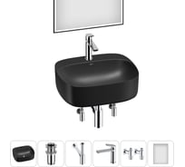 Набор Wellsee 6 в 1 Ideal накладная раковина 50x42 см 20218715R