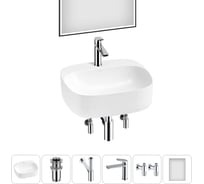 Набор Wellsee 6 в 1 Ideal накладная раковина 50x42 см 20218707R