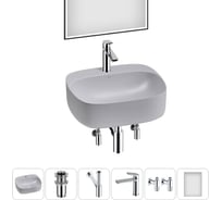 Набор Wellsee 6 в 1 Ideal накладная раковина 50x42 см 20218721R