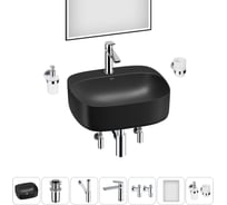 Набор Wellsee 7 в 1 Ideal накладная раковина 50x42 см 20218718R