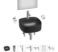 Набор Wellsee 7 в 1 Ideal накладная раковина 42x42 см 20218694R