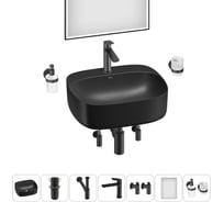 Набор Wellsee 7 в 1 Ideal накладная раковина 50x42 см 20218719R