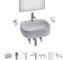 Набор Wellsee 7 в 1 Ideal накладная раковина 50x42 см 20218722R 1