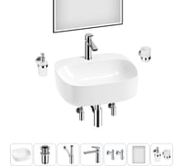 Набор Wellsee 7 в 1 Ideal накладная раковина 50x42 см 20218703R