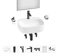 Набор Wellsee 7 в 1 Ideal накладная раковина 50x42 см 20218712R