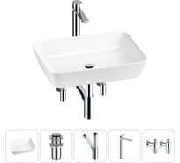 Набор Wellsee 5 в 1 Cromulent накладная раковина 56x40 см 20213574R