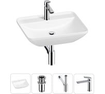 Набор Wellsee 4 в 1 Cute Twin S накладная раковина 55x42 см 20213378R