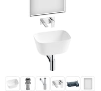 Набор Wellsee 5 в 1 Fontenay Paris накладная раковина 45x33 см 20218667R