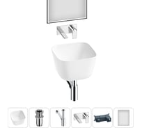 Набор Wellsee 5 в 1 Fontenay Paris накладная раковина 37x37 см 20218651R