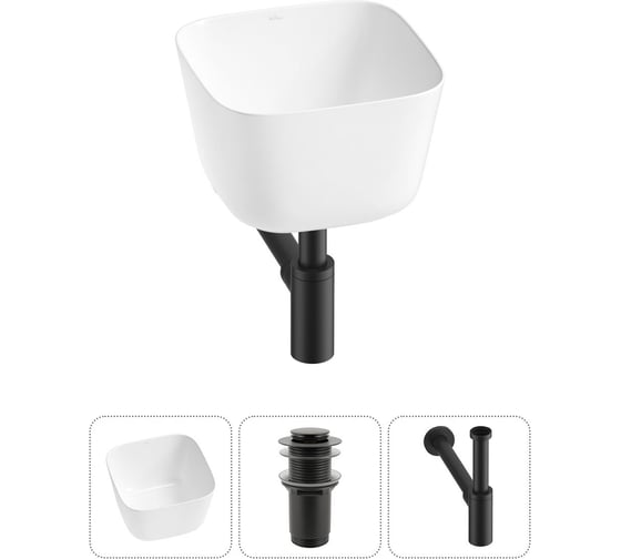 Набор Wellsee 3 в 1 Fontenay Paris накладная раковина 38x38 см 20214048R 1