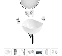 Набор Wellsee 6 в 1 Nexus Flex накладная раковина 38x36 см 20218631R