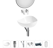 Набор Wellsee 5 в 1 Nexus Flex накладная раковина 50x39 см 20218635R