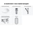 Набор Wellsee 5 в 1 Nexus Flex накладная раковина 50x39 см 20218635R 12