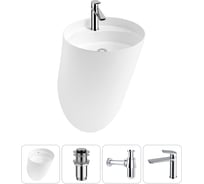 Набор Wellsee 4 в 1 M1 Limited Edition подвесная раковина 45x45 см 20215023R